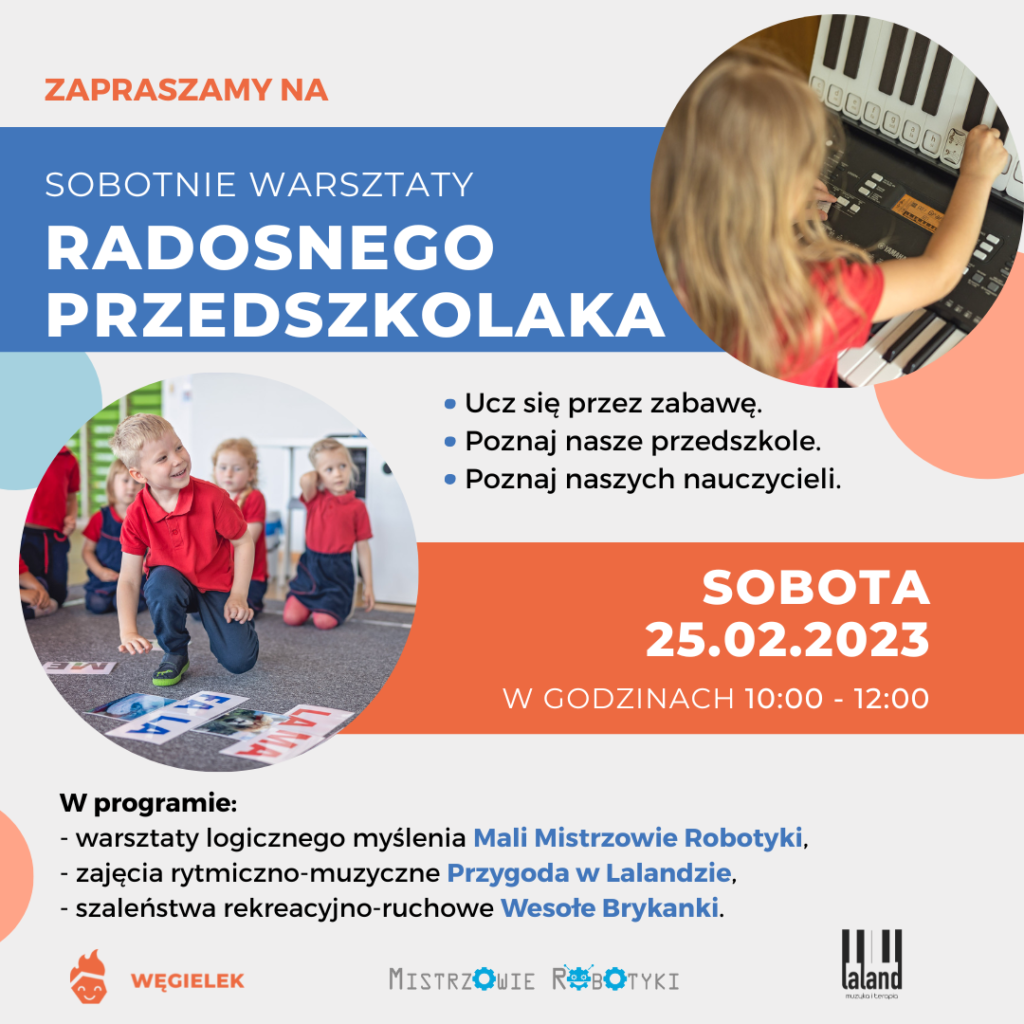 Sobotnie warsztaty radosnego przedszkolaka